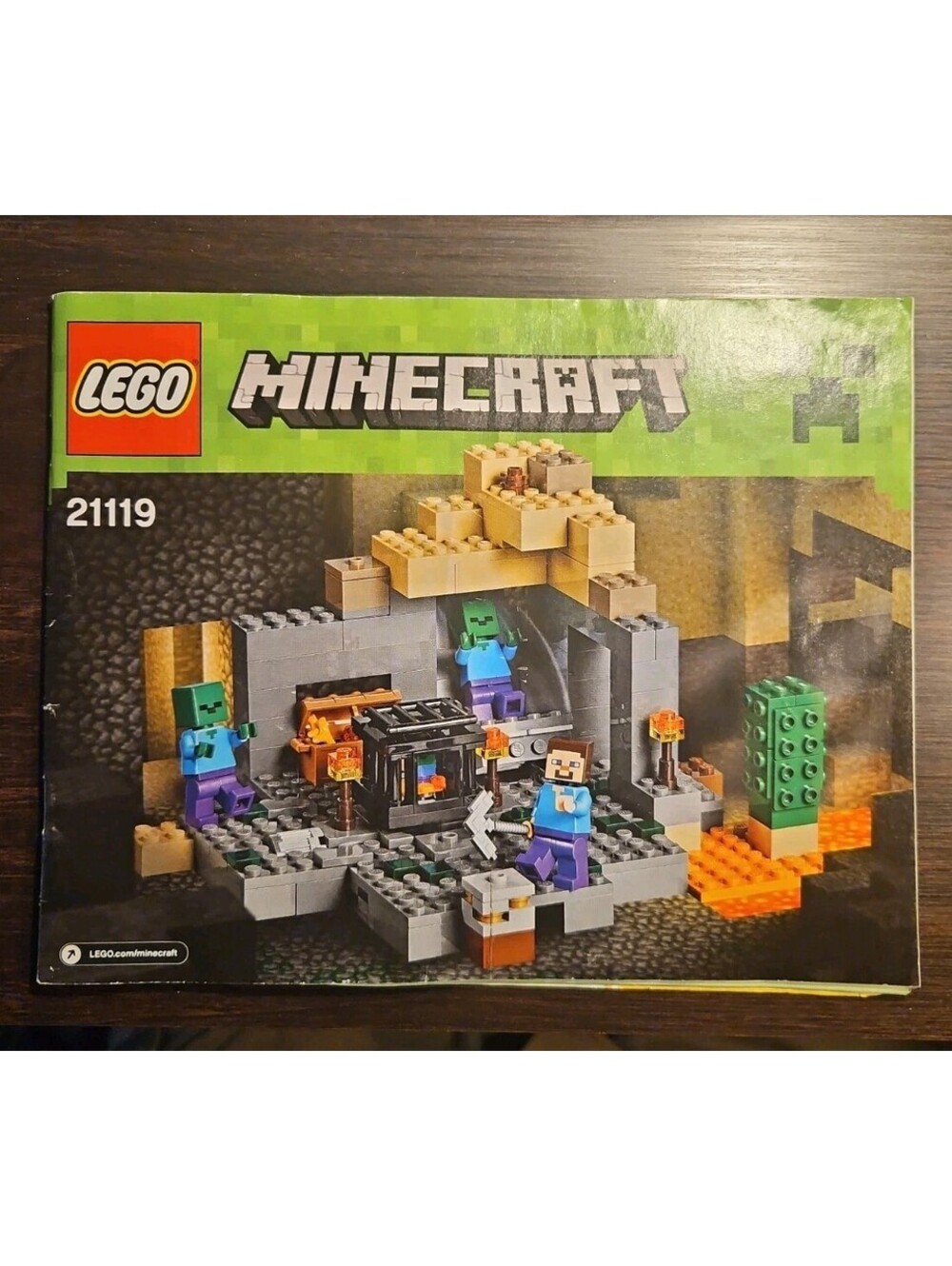 LEGO Minecraft 21119 The Dungeon Original Replacement Building Booklet...